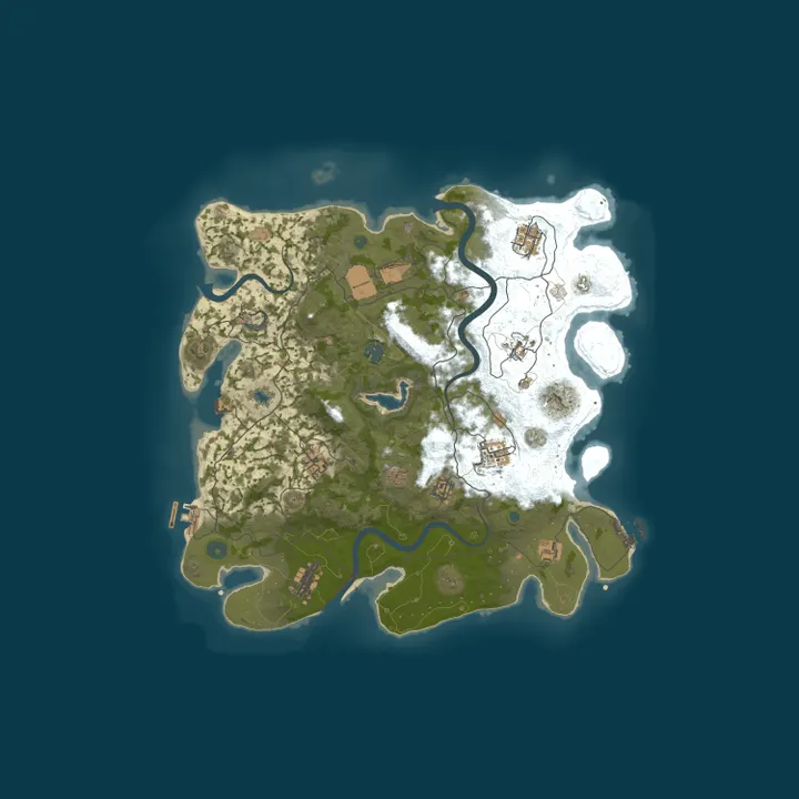 Map of 【东风】10倍20废新手模拟建造PVP服