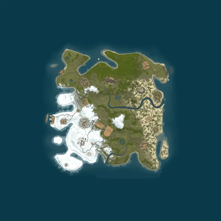 Map of Tetya Rust Vanilla | EU | HU | SOLO-DUO-TRIO-QUAD | WEEKLY WIPE