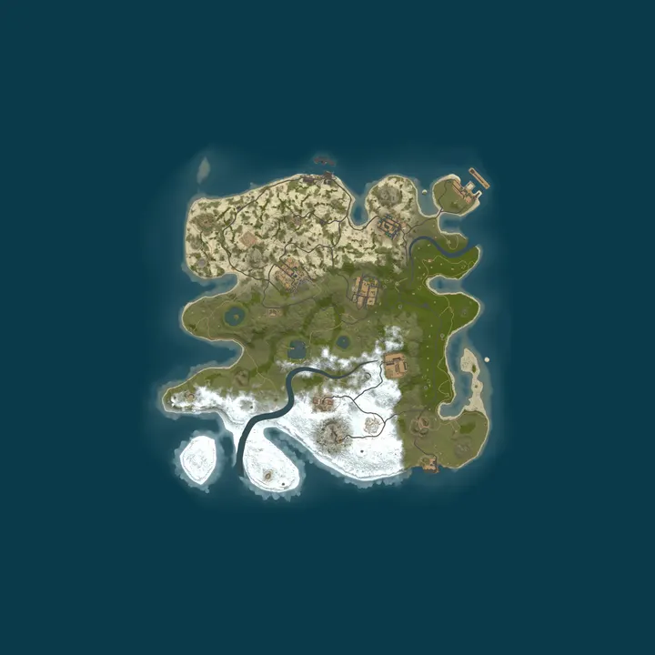Map of A Shockbyte Rust Server