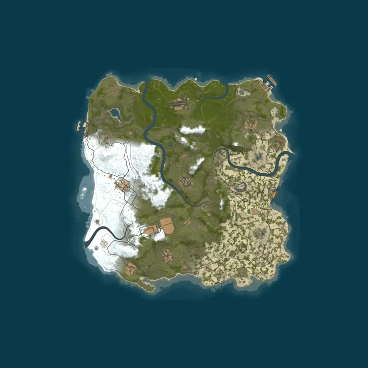 Map of A Shockbyte Rust Server
