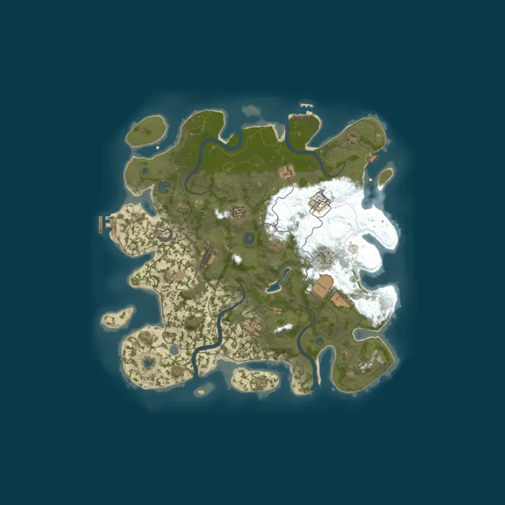 Map of [EU] ZombieLand PvE | WIPE MONTHLY | 2x | No BP Wipe | VIP | Ki