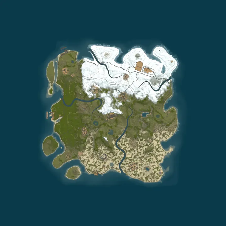Map of [PVE] RUST.МОСКВА |15.10[Event|Raid|Zombie|Skill|TP|Kit]