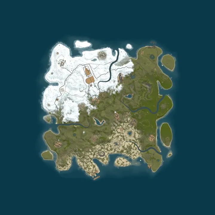Map of RustGamingNation 10x PvE [Events|Purge|Zombies|SkillTree]