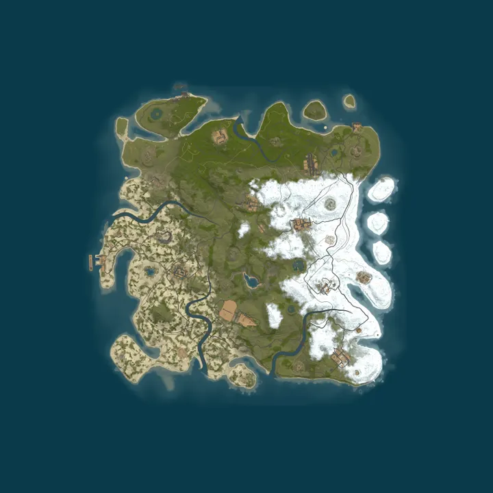 Map of AQRUX RUST TEST SERVER