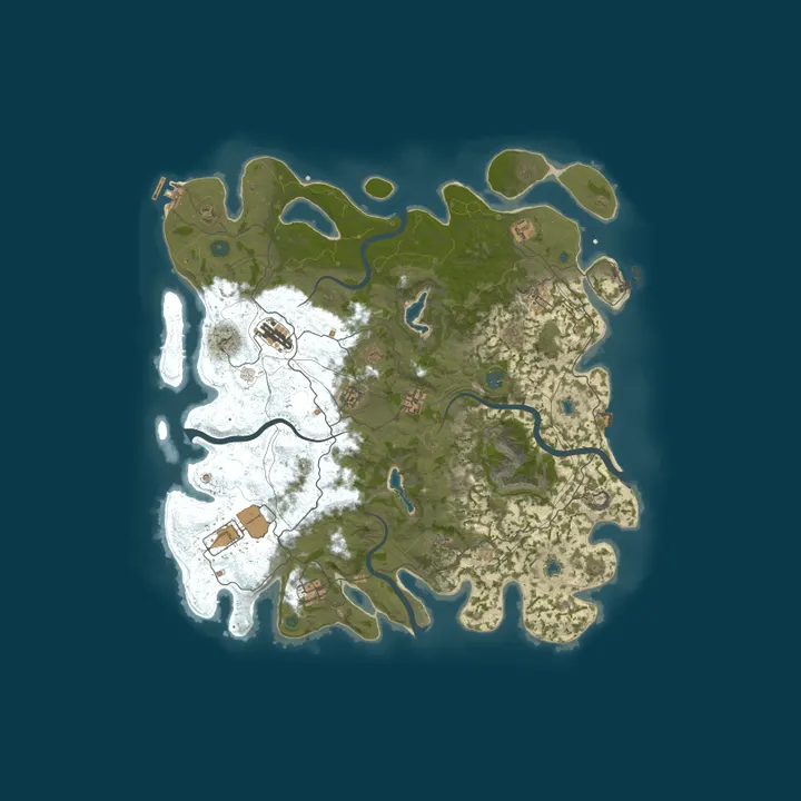 Map of [EU] RUST X10 HAVOC | PvE | Kits | Events | Fast Progress