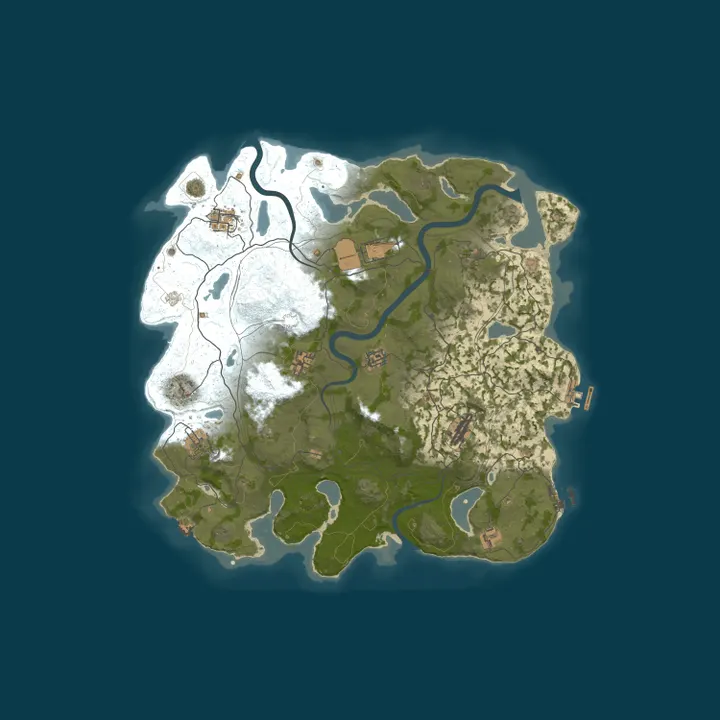 Map of RustLands Biweekly | Solo/Duo/Trio | No BP Wipe