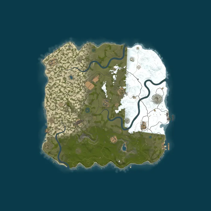 Map of JumpRust.com - EU 3x|Primitive|Full PVP|Shop|Kits|TP|Clans|