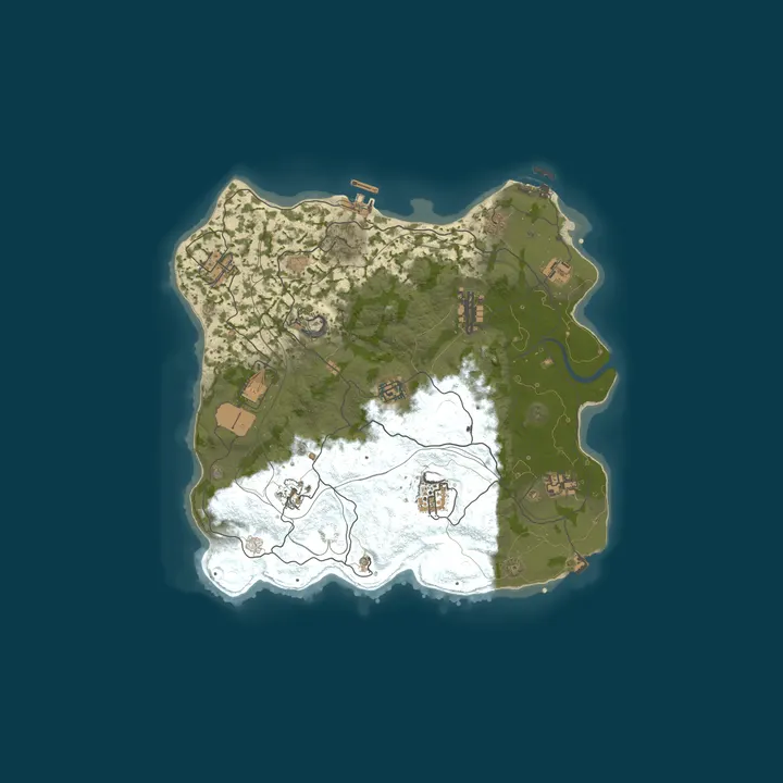 Map of WARBANDITS.GG AU 5X No BPs |Loot++|PvP|MyMini|Shop|X5 JUST WIPE