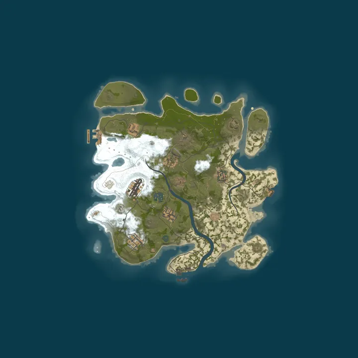 Map of HOSTILE RUST | №2 | 29.10 | PVP ARENA | EVENTS