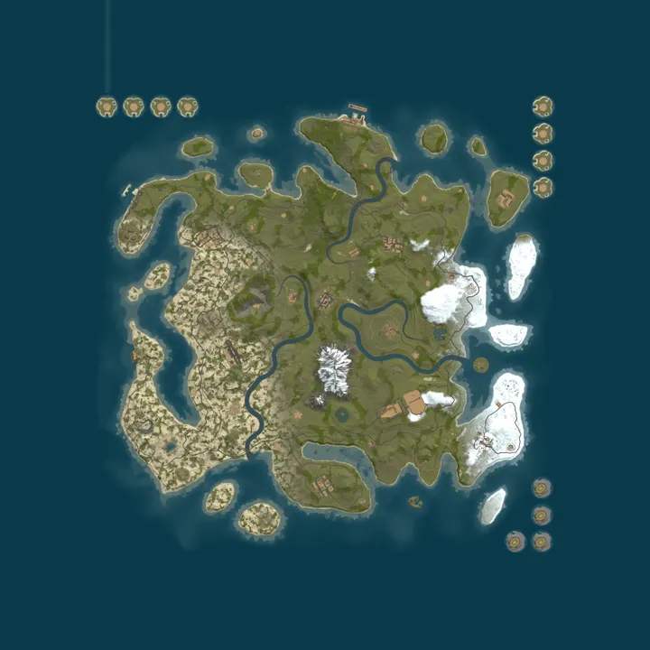 Map of [GER] Rust Oase |PVE|Quests|XP|Raidable Bases|Events