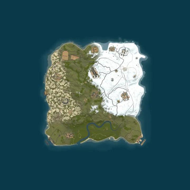 Map of WARBANDITS.GG 5X |Solo/Duo/Trio|Loot+|TP|Kits|x5 JUST WIPED