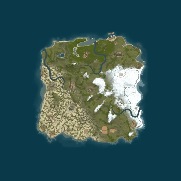Map of RustForNoobs.com 2x Weekly US | Solo/Duo/Trio No BP Wipes x2|
