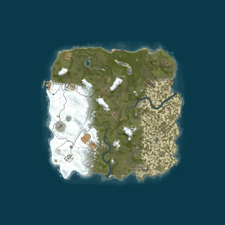 Map of US RENEGADE 2x Monthly | Solo Duo | 50% Upkeep | No BP Wipe