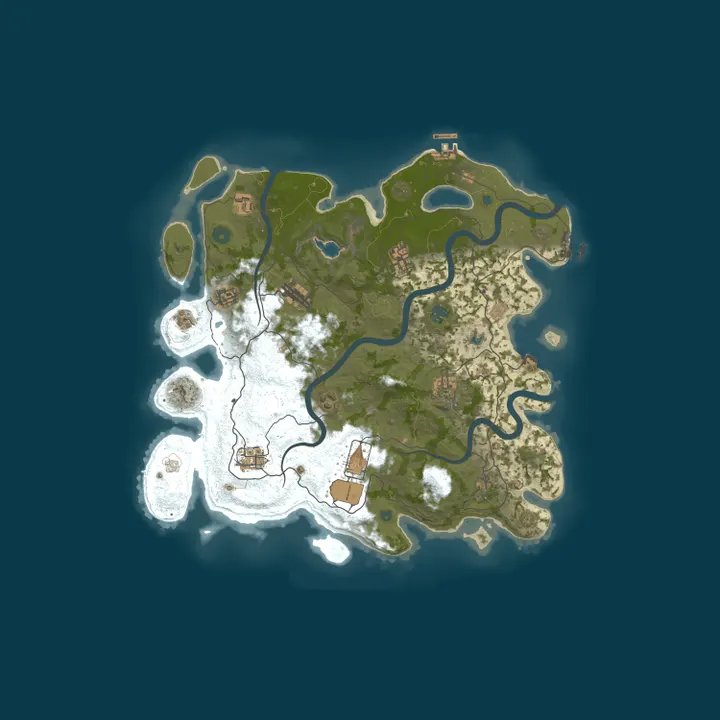 Map of ImagineRust 2x Weekly Quad Max QoL Mods NO BP WIPE