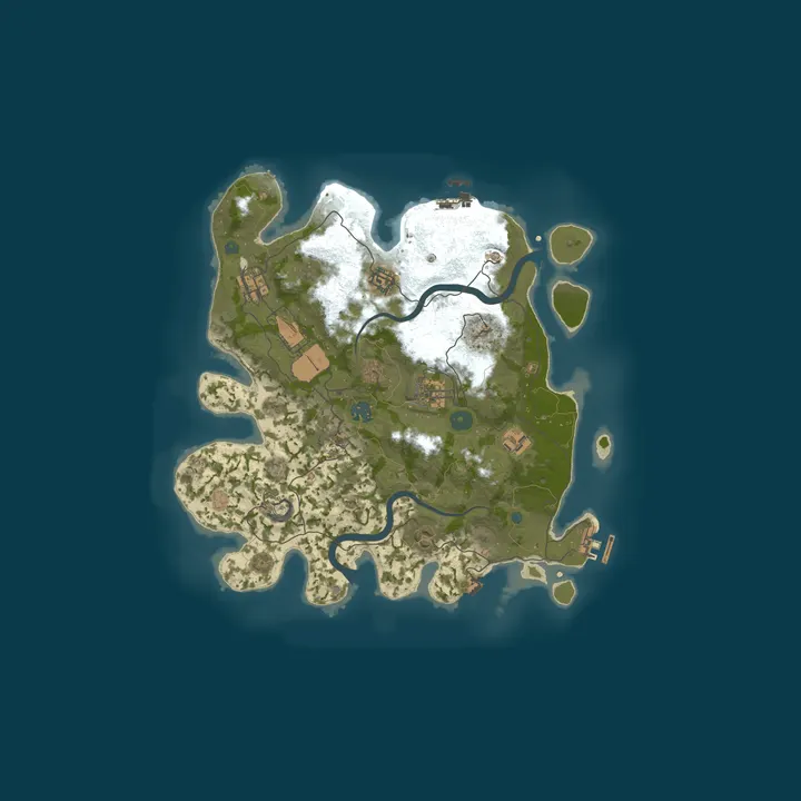Map of Gibberish Rust 2x Vanilla+|No BP wipe|6 max team