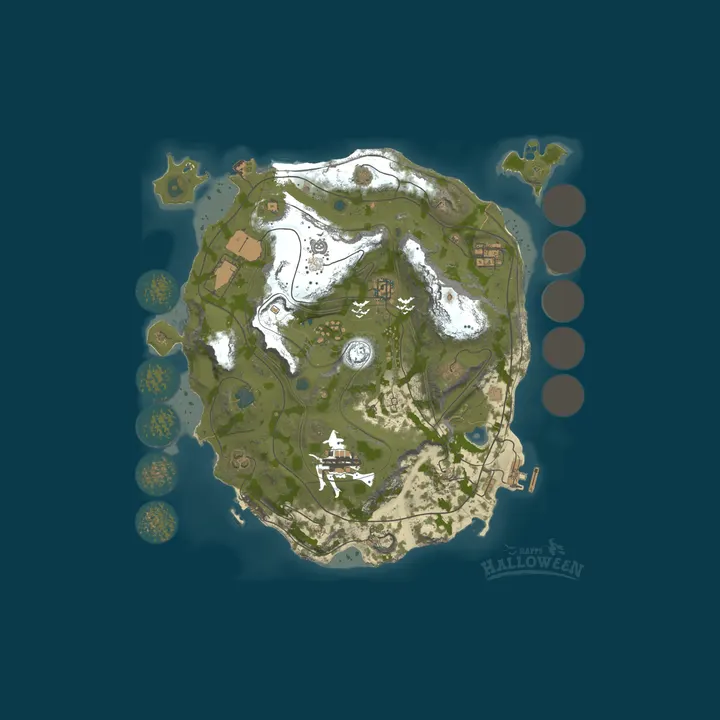 Map of [ESP/Ñ] BANDOLEROS PvE | PvE Avanzado | Mundo Vivo