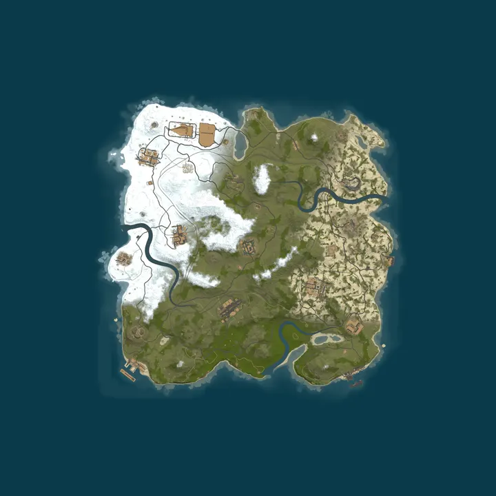 Map of Reddit.com/r/PlayRust - US Biweekly