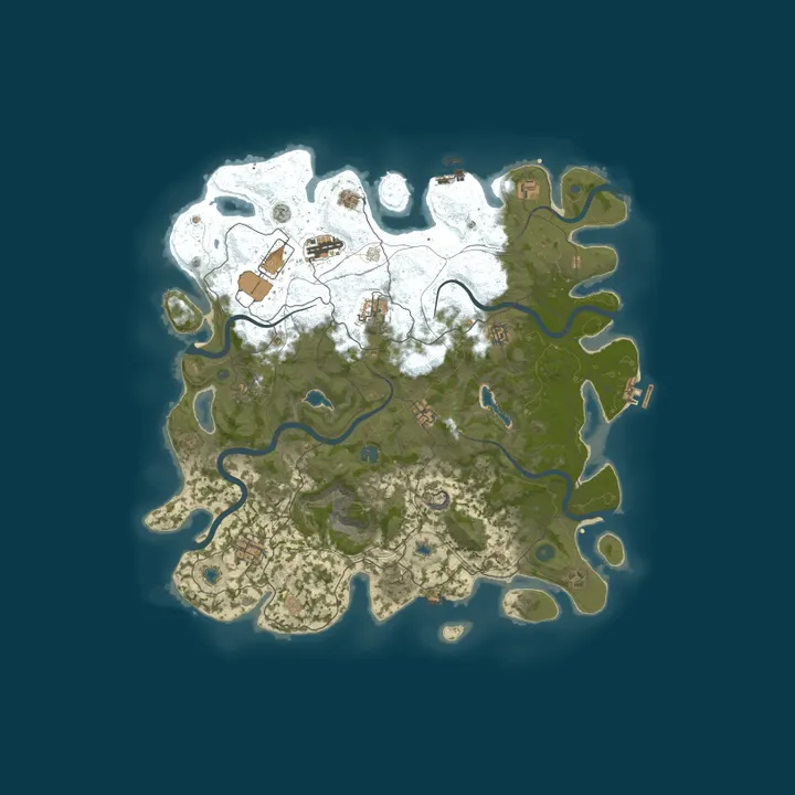 Map of Ominous Prime Rust | Homes